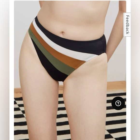 Vince Camuto Women's Colorblocked Bandeau Bikini Top & Colorblock Bikini Briefs - Picture 2 of 15